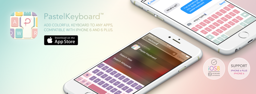 Pastel Keyboard is now available on the App Store